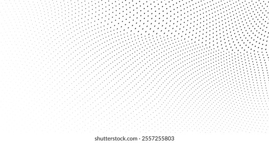 Waves of halftone texture in black and white