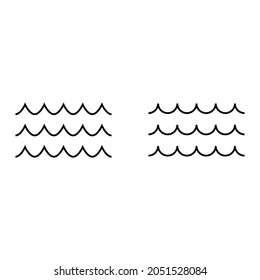 Waves icon for apps and web sites