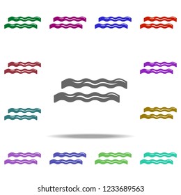 waves icon. Elements of University life in multi color style icons. Simple icon for websites, web design, mobile app, info graphics