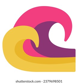 Waves Icon illustration, for uiux, web, app, infographic, etc