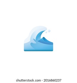 waves Icon Isolated On White Background