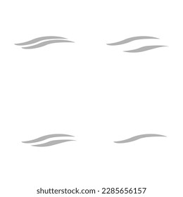 icono de ondas en un fondo blanco, ilustración vectorial
