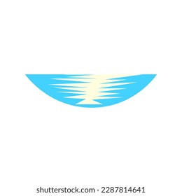 icono de ondas en un fondo blanco, ilustración vectorial