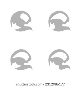 waves icon on a white background, vector illustration