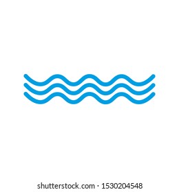 Waves icon on a white baclground.Vector illustration