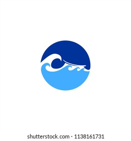 Waves Icon/ Surf Icon / Surfing Logo Design Inspiration