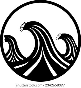 Waves Icon, True Black Icon