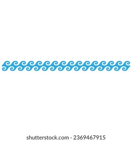Vector de icono de ondas. Señal de la ilustración de oleada. símbolo oceánico. logotipo de agua.