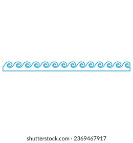 Waves icon vector. Wave illustration sign. ocean symbol. water logo.