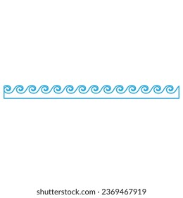 Waves icon vector. Wave illustration sign. ocean symbol. water logo.