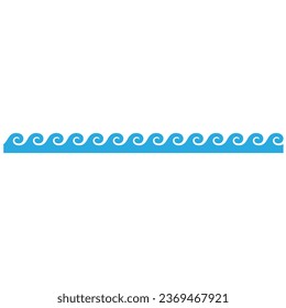 Vector de icono de ondas. Señal de la ilustración de oleada. símbolo oceánico. logotipo de agua.