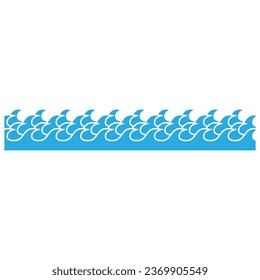 Waves icon vector. Wave illustration sign. ocean symbol. water logo.