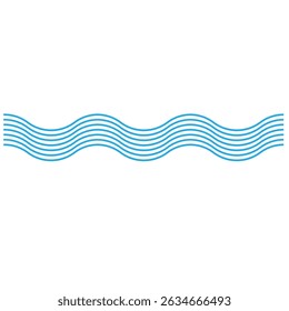 Waves icon vector. Wave illustration sign. ocean symbol. water logo.