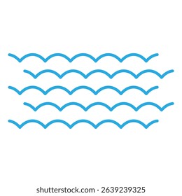 Waves icon vector. Wave illustration sign. ocean symbol. water logo.