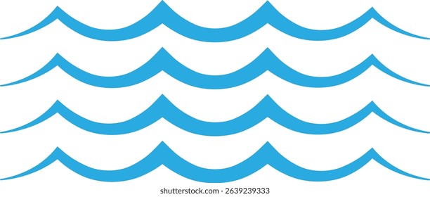 Waves icon vector. Wave illustration sign. ocean symbol. water logo.