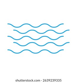 Waves icon vector. Wave illustration sign. ocean symbol. water logo.