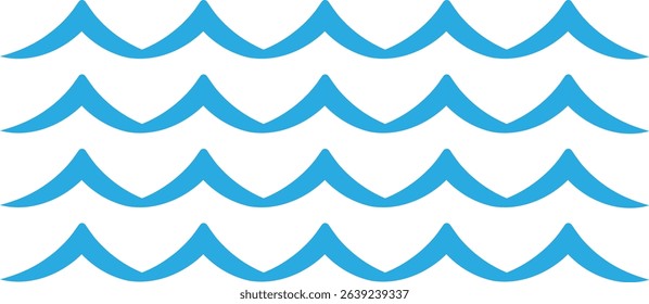 Waves icon vector. Wave illustration sign. ocean symbol. water logo.