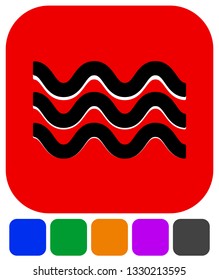 Waves icon. Icon for waving water. Ocean, sea, pool icon