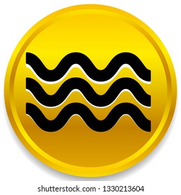 Waves icon. Icon for waving water. Ocean, sea, pool icon