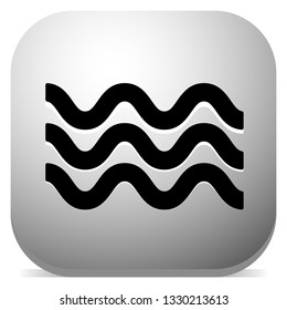 Waves icon. Icon for waving water. Ocean, sea, pool icon