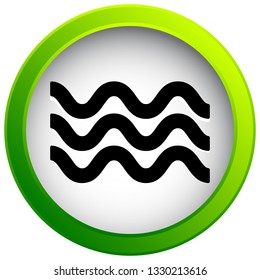 Waves icon. Icon for waving water. Ocean, sea, pool icon