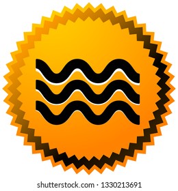 Waves icon. Icon for waving water. Ocean, sea, pool icon