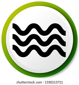 Waves icon. Icon for waving water. Ocean, sea, pool icon