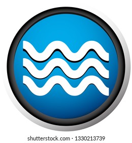 Waves icon. Icon for waving water. Ocean, sea, pool icon