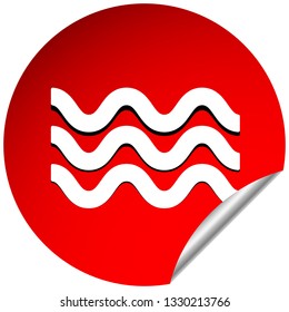 Waves icon. Icon for waving water. Ocean, sea, pool icon