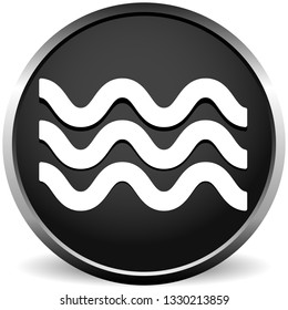 Waves icon. Icon for waving water. Ocean, sea, pool icon
