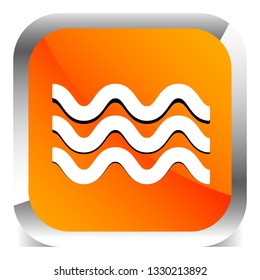 Waves icon. Icon for waving water. Ocean, sea, pool icon