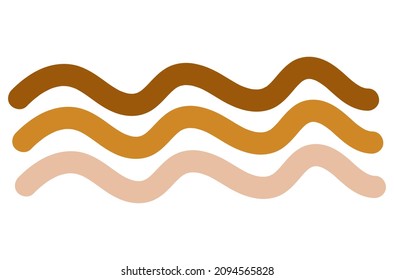 Waves icon. Wavy lines. Abstract illustration 