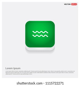 Waves IconGreen Web Button - Free vector icon