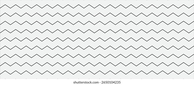 Waves line set. Wave ornament pattern. Set of wavy zigzag lines. Wave thin line background. Vector zigzag and wavy horizontal underline. Vector