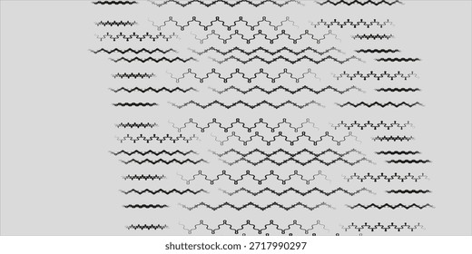 Conjunto de líneas de ondas. Línea. Patrón de adorno de onda. Conjunto de líneas onduladas en zigzag elegante arte moderno