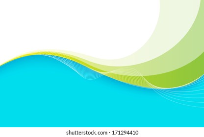 Waves and Lines Background. Clip-art