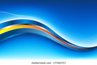 Waves and Lines Background. Vector. Clip-art