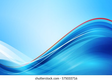 Waves and lines background vector illustration