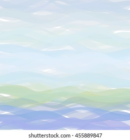 Waves and lines. Colorful vector background.