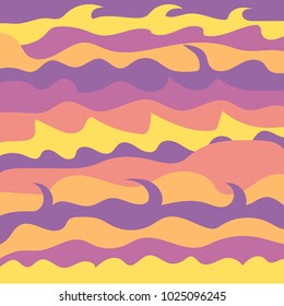  Waves and lines curved. Multi color background layers, eps10