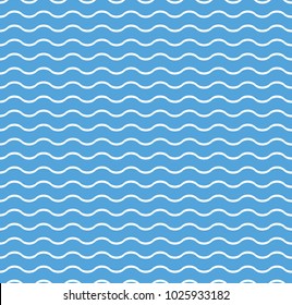 Waves lines seamless vector pattern. Design elements for wallpaper, wrapping paper, background, surface texture and fill, card, templates