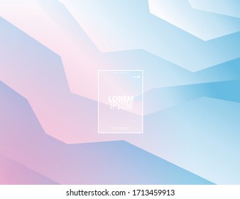 Waves Lines/Shapes Gradient Layout/Cover. Minimalist Creative Design Concept Background