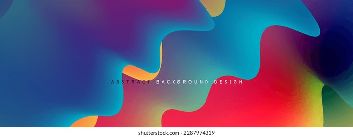 Waves with liquid colors dynamic abstract background for covers, templates, flyers, placards, brochures, banners