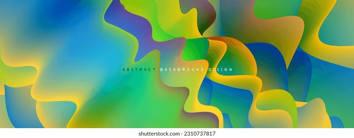 Waves with liquid colors dynamic abstract background for covers, templates, flyers, placards, brochures, banners
