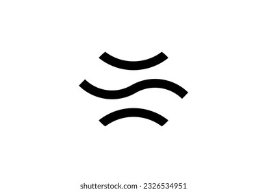 Waves Logo Design Vector Sign
