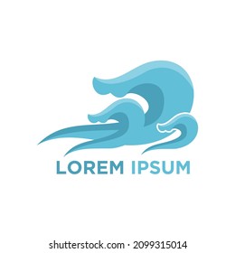 Waves Logo Icon Design Vector