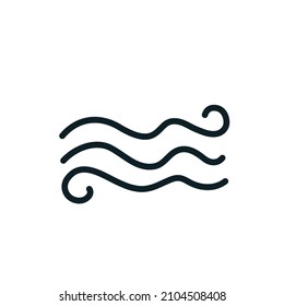 Símbolo del icono de Waves símbolo Diseño de Doodle
