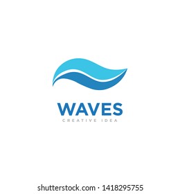 Waves Logo and Icon Template