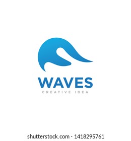 Waves Logo and Icon Template