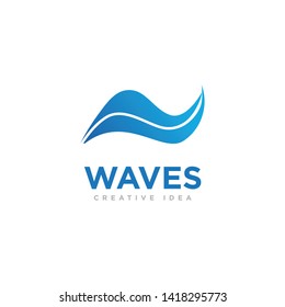 Waves Logo and Icon Template